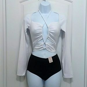 Sexy Peekaboo Crop Top. NEW